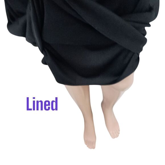 Witchy Sheer Overlay Dress Sz 16 XL Black Beaded Ruched Draped Whimsigoth Fairy. - Picture 9 of 16